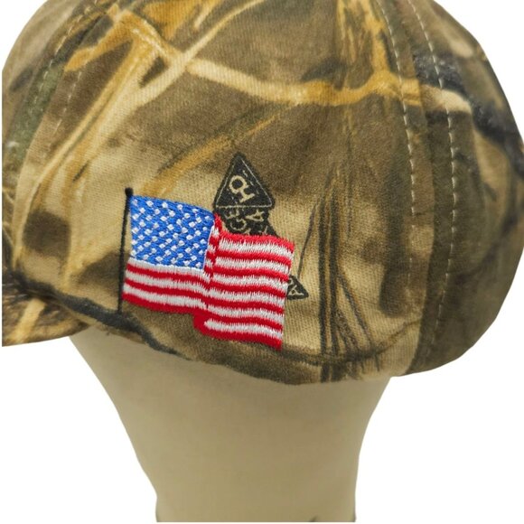 Realtree Advantage MAX 4 HD Camo Snapback Cap Trucker Hunting Hat Okonite Cables - Picture 7 of 15